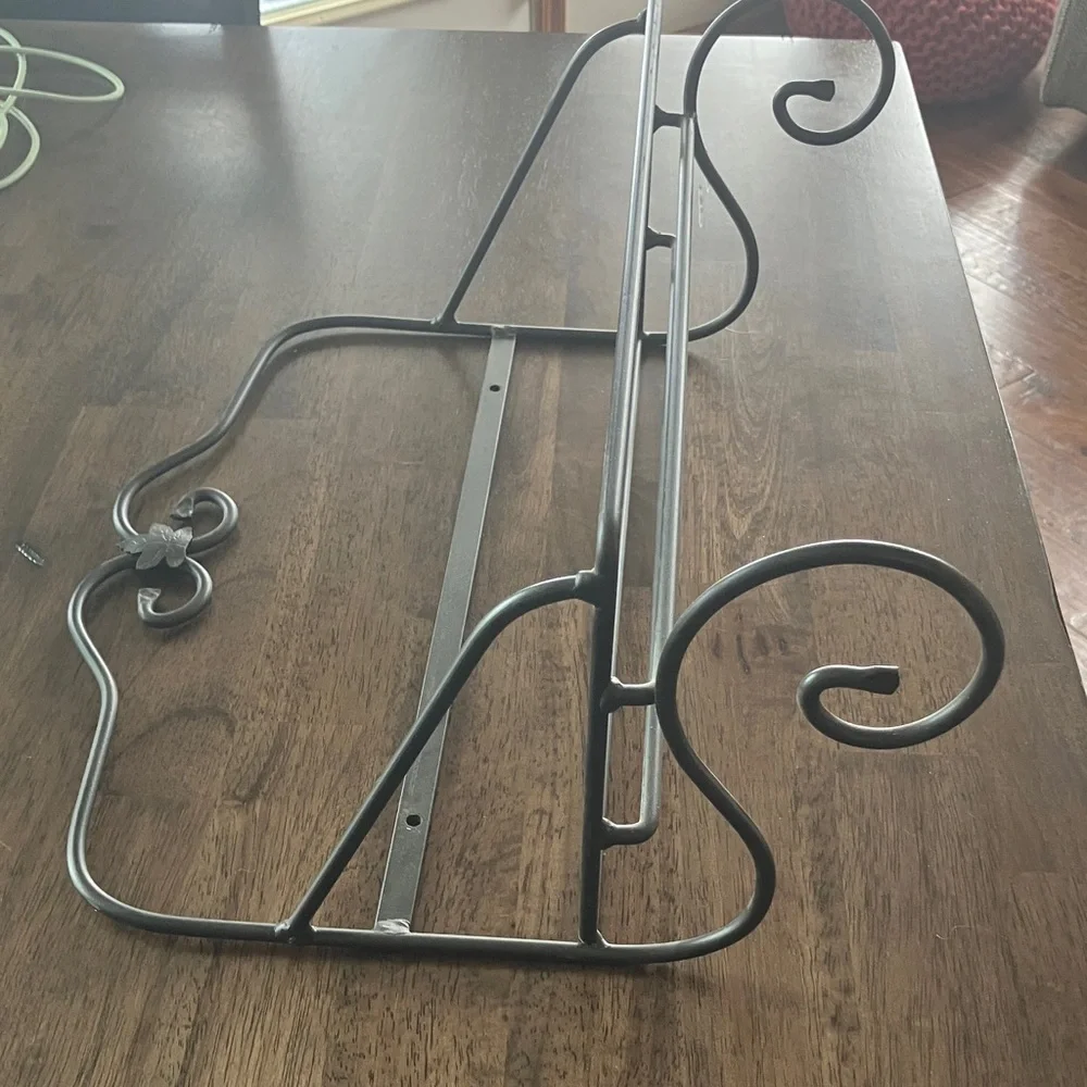 Longaberger Black Metal Wall Shelf